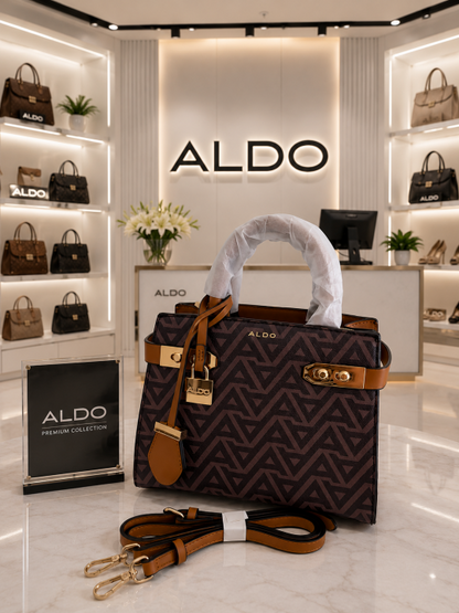 Alldo Lisbon Womens White Satchel with box