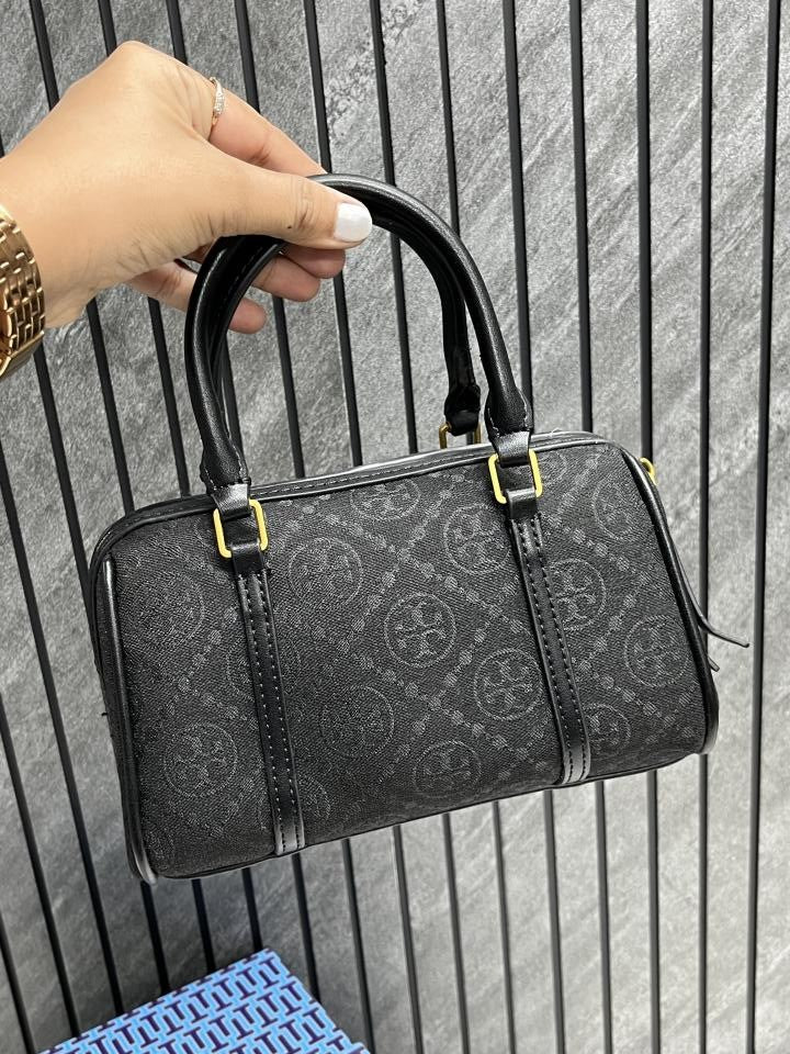 Torry burch monogram barrel bag premium quality with og box