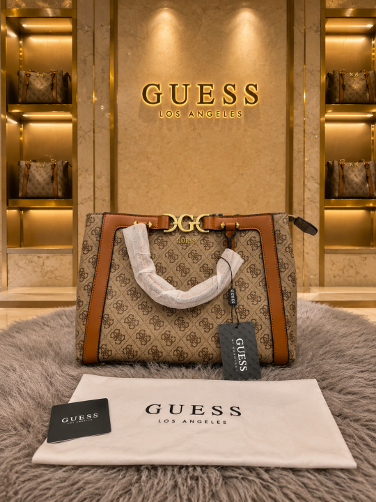 Gueess deauville pearl canvas tote bag
