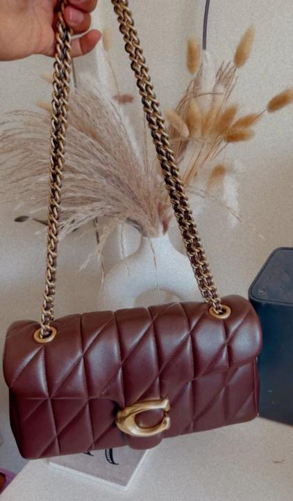 Coachh Tabby Leather Shoulder Bag With Box Dust bag Bill