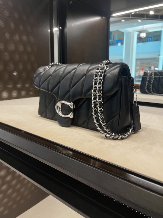 Coachh Tabby Leather Shoulder Bag With Box Dust bag Bill