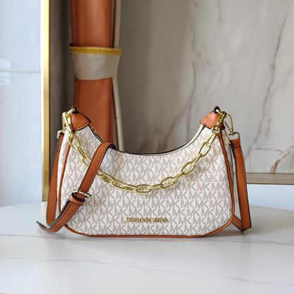 Michaell Kors Cora Mini Zip Pouchette Signature with OG Box