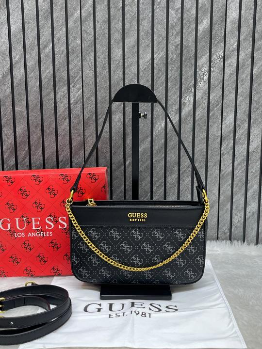 Gues Katey Mini Top Zip Shoulder Bag with box premium quality