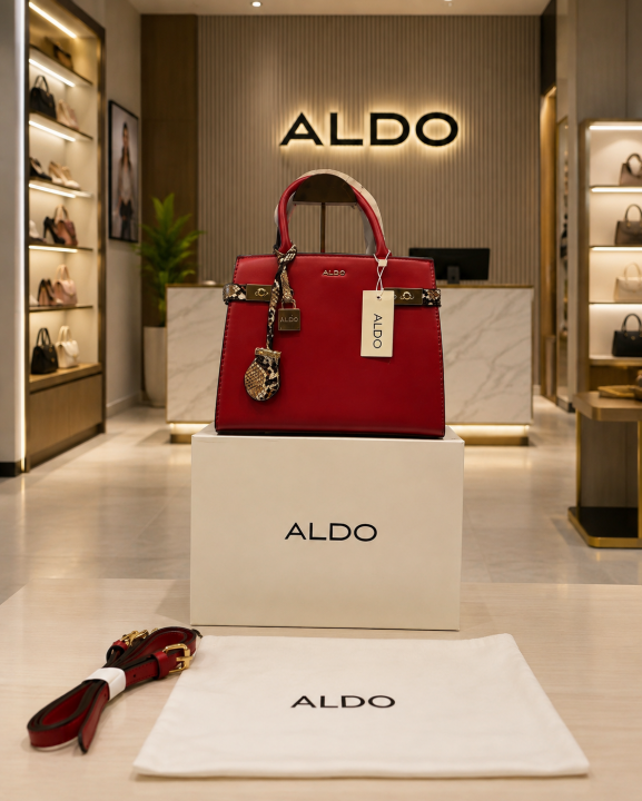 Alldo Lisbon Womens White Satchel with box