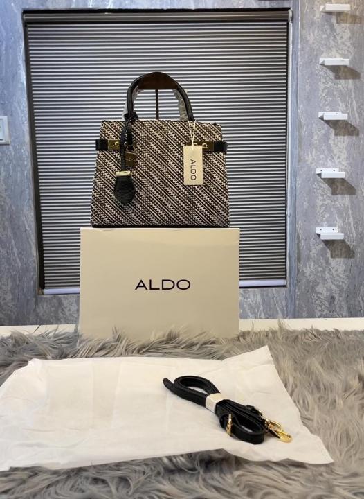 Alldo Lisbon Womens White Satchel with box