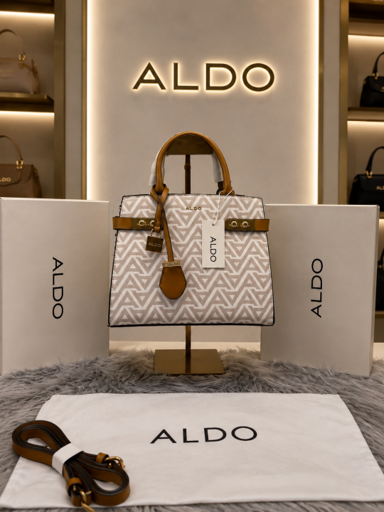 Alldo Lisbon Womens White Satchel with box