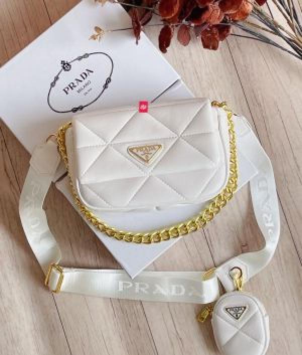 pradda nappa bag with premium quality box