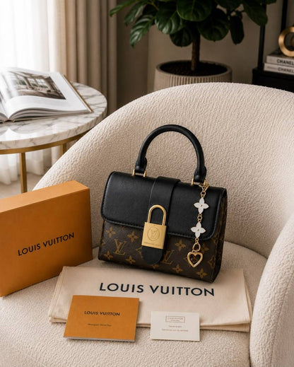 LOIUSS VUTTON LOCKY HANDBAG WITH PREMIUM QUALITY BOX