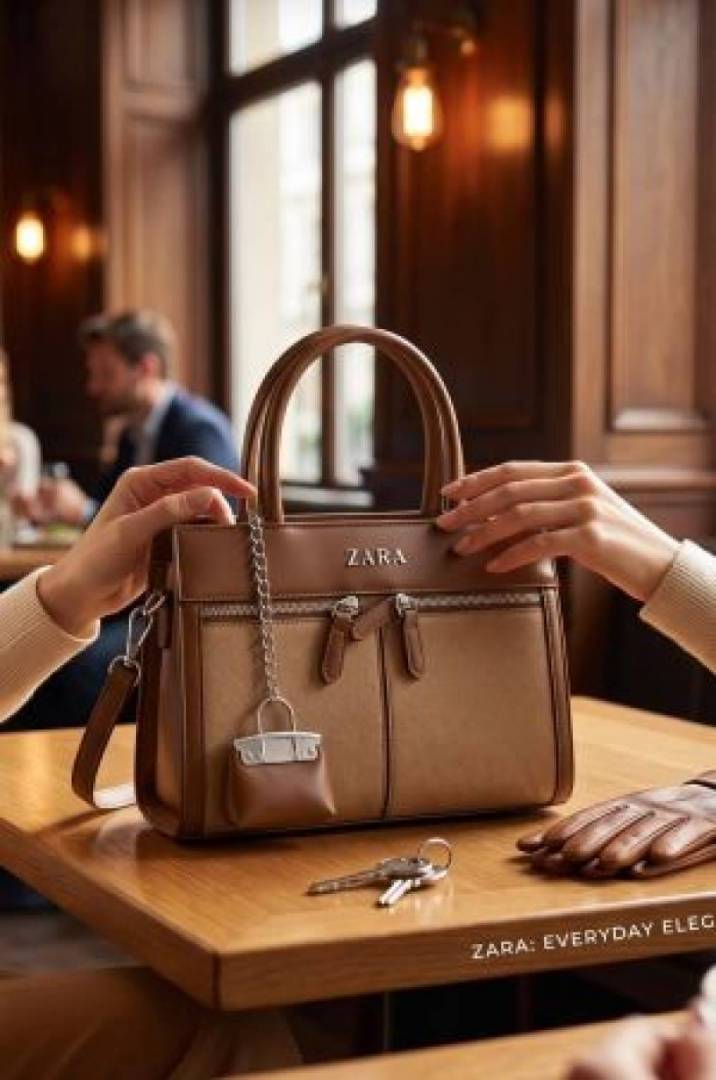 ZARA tote mini with bag pouch and premium quality box