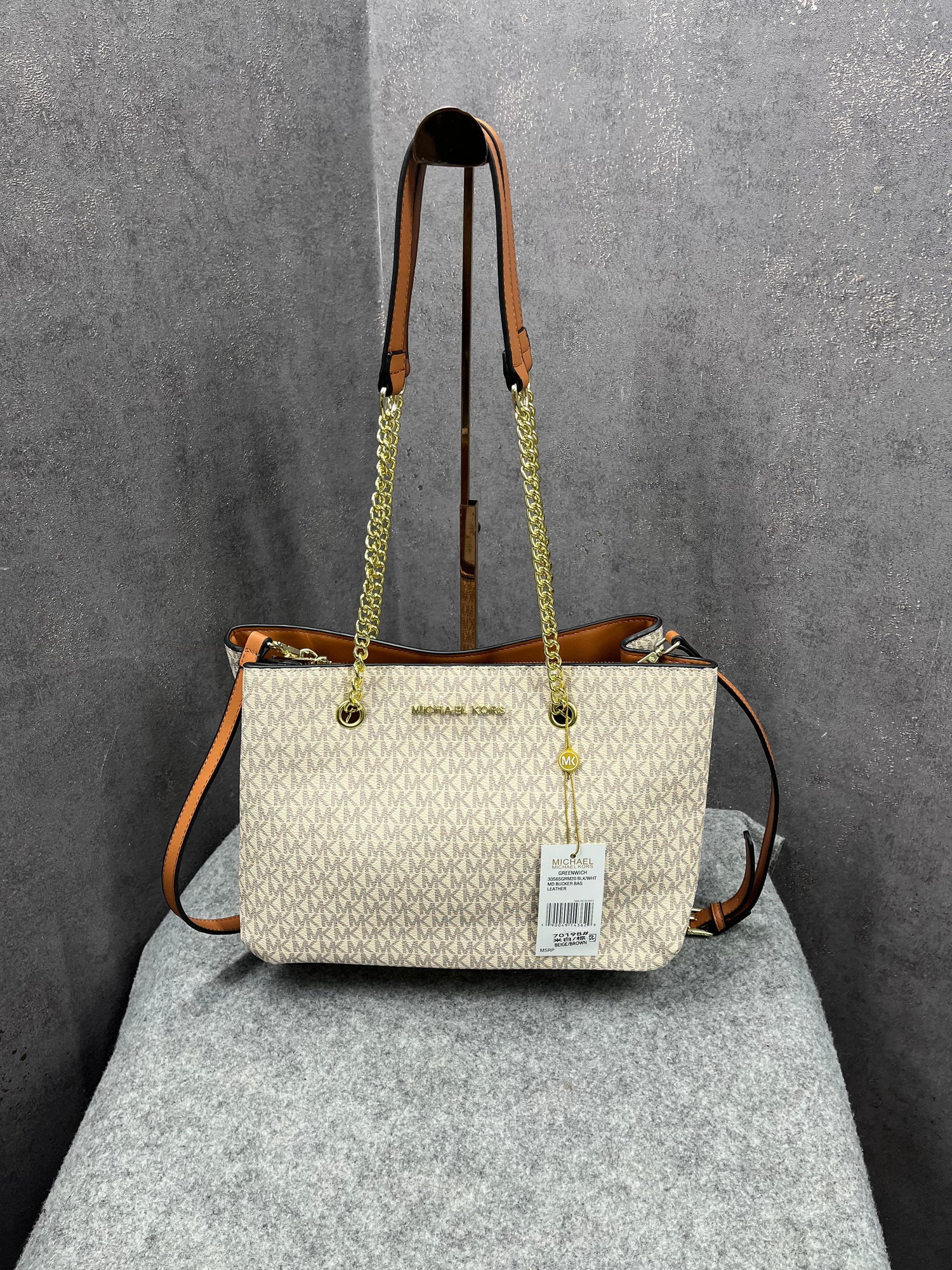 Michael Kors Teagan Large Logo Shoulder Bag With Dust Bag