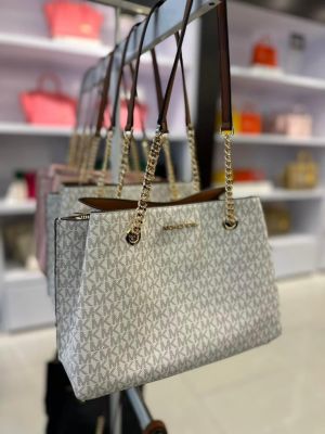 Michael Kors Teagan Large Logo Shoulder Bag With Dust Bag