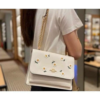 Coacch Klare flower Crossbody In Signature Bag With OG Box &amp; Dust Bag