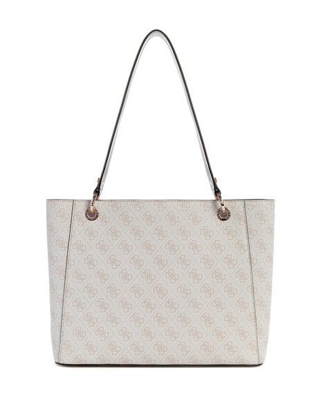 Gues typographic pearl tote bag