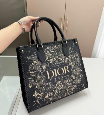 CHRISTIAN DIOR BRAIDED TOTE BAG WITH BOX