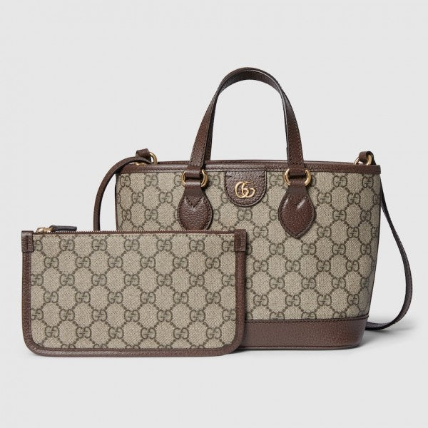 GUCCI OPHIDIA MINI TOTE BAG WITH MAGNATIC BOX