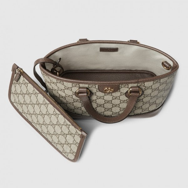 GUCCI OPHIDIA MINI TOTE BAG WITH MAGNATIC BOX