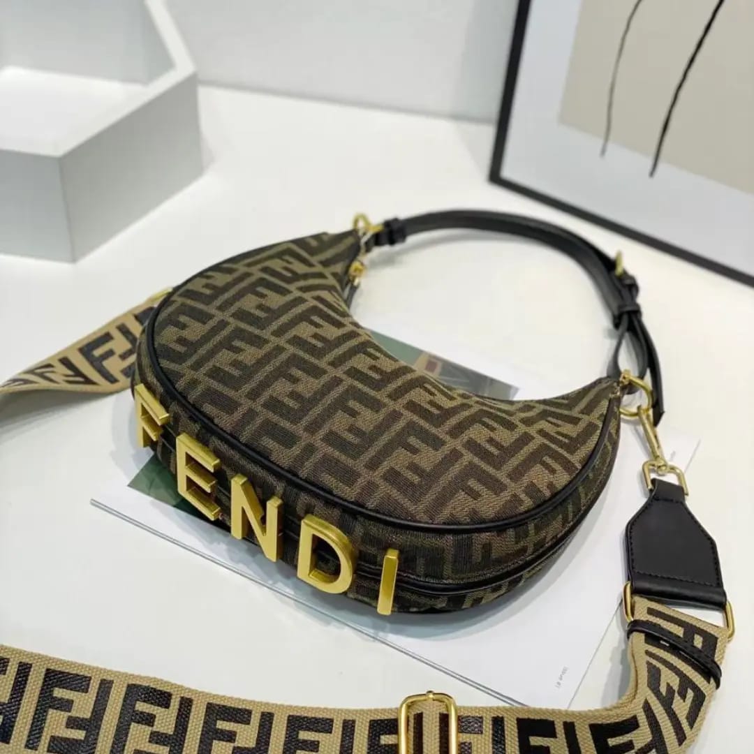 Fendii graphy hobo sling bag with box