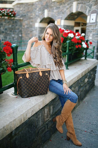 LOUIS VUTTION NEVERFULL chex PATTERN PREMIUM QUALITY WITH OG BOX