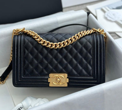 Channel leboy golden buckle premium quality with box