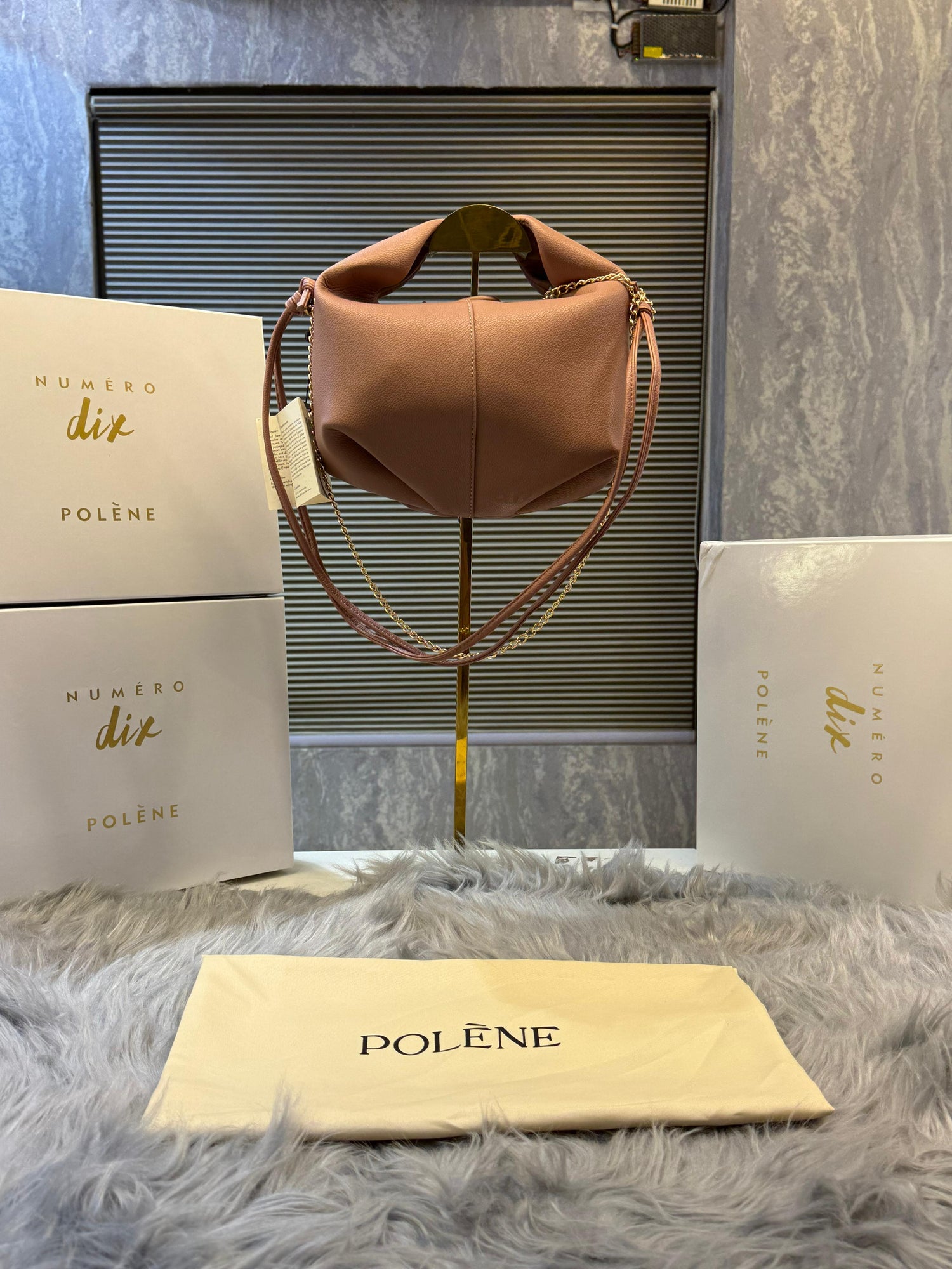 Pollene Bri Edition Textured Camel with box