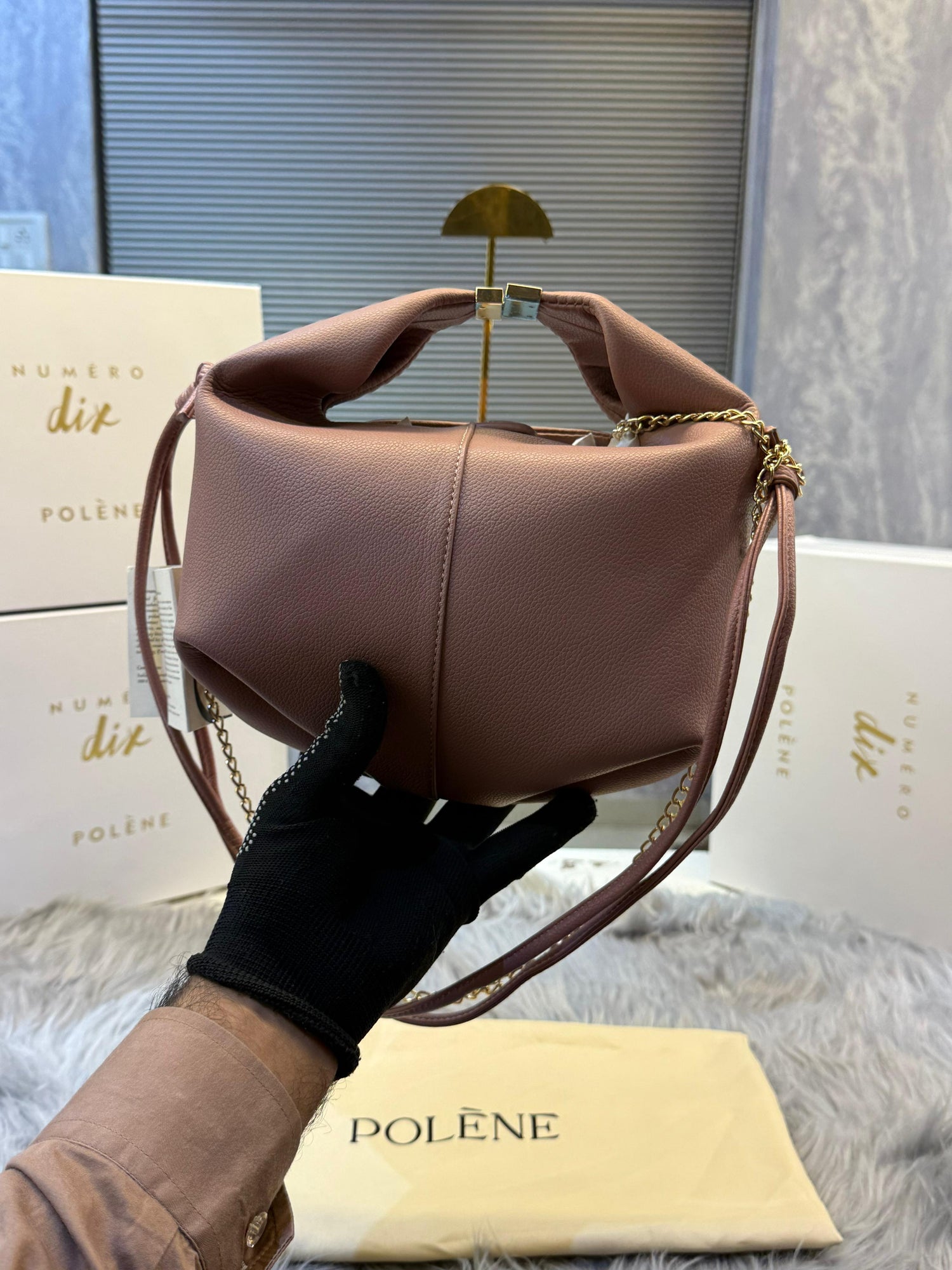 Pollene Bri Edition Textured Camel with box