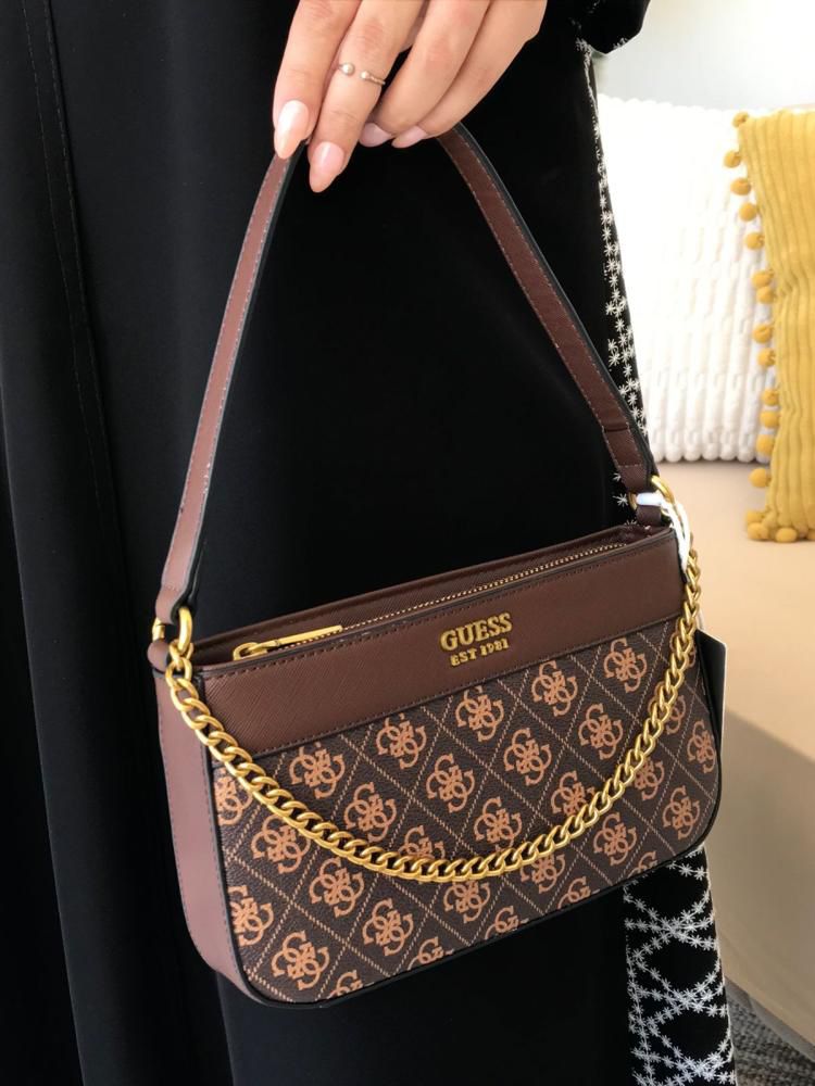 Gues Katey Mini Top Zip Shoulder Bag with box premium quality