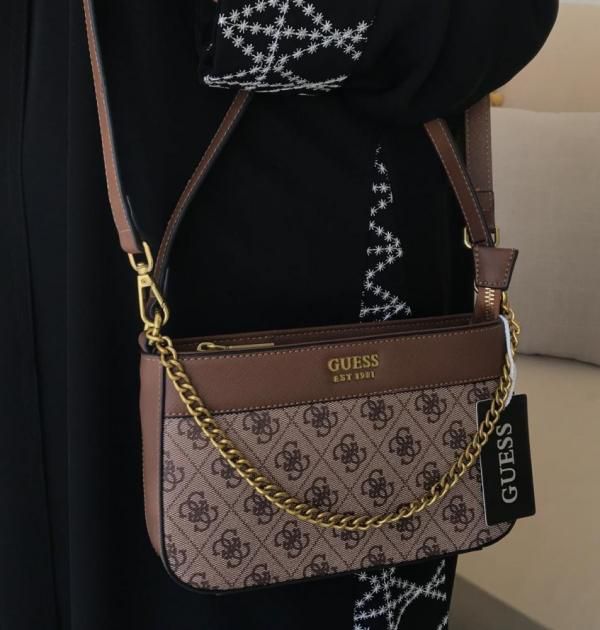 Gues Katey Mini Top Zip Shoulder Bag with box premium quality