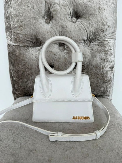 Jacquemuss Le Chiquito Noeud mini leather bag with box premium quality