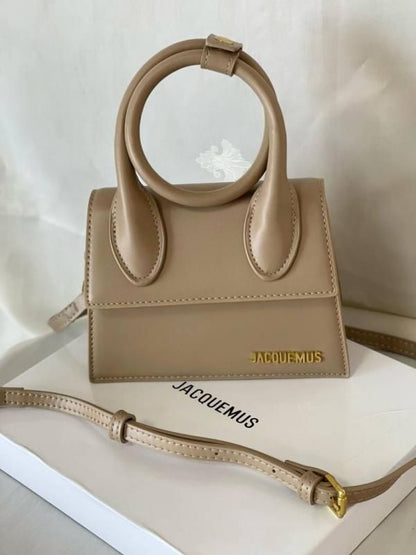 Jacquemuss Le Chiquito Noeud mini leather bag with box premium quality