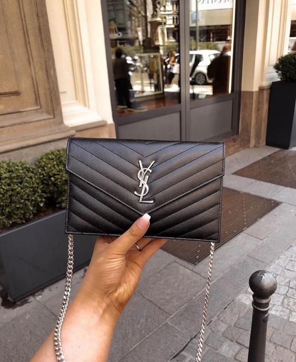 Saiint Laurent Envelope Bag With Double Box &amp; Dust Cover