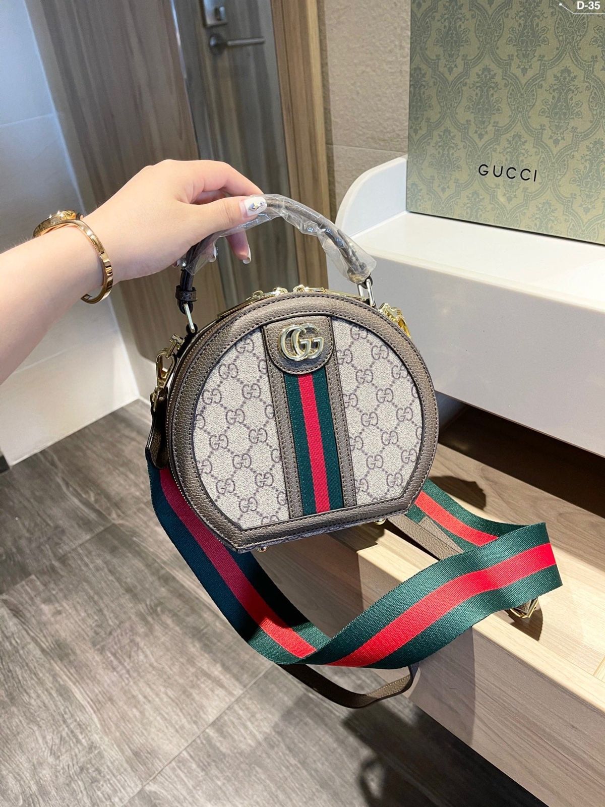 Guccii ophidia round slingbag with og double box