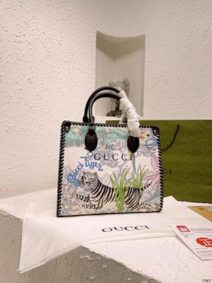 Guccii tiger jackie print hand bags for women tote bag premium quality with box