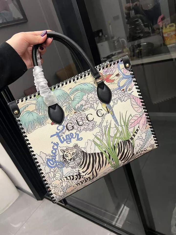 Guccii tiger jackie print hand bags for women tote bag premium quality with box