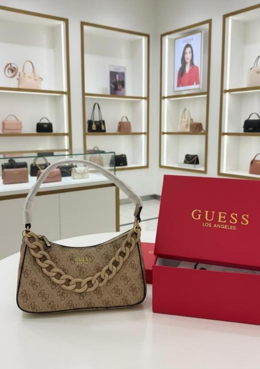 GUEESS DEA TOP ZIPPER SHOULDER BAG WITH BOX
