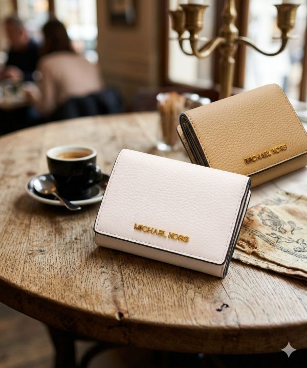 Miichael Kors Chain Wallet With Original Box Dust Cover