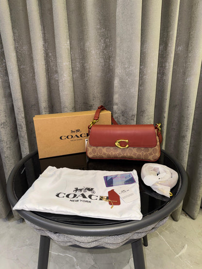 Coachh shoulder bag in calf leather with box premium quality