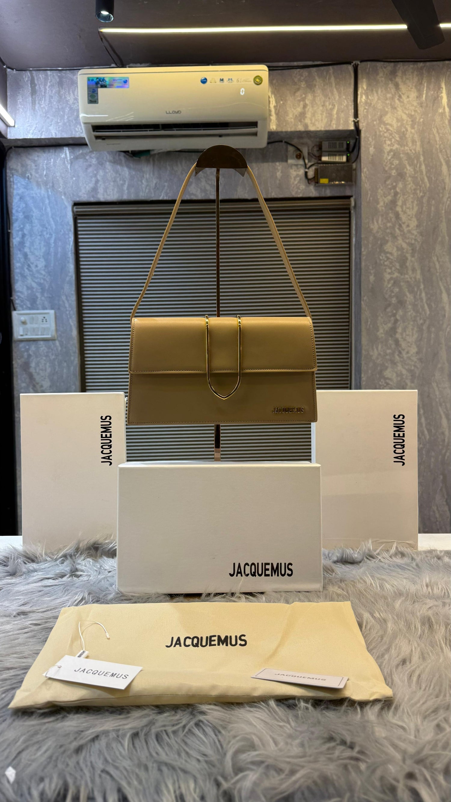 Jacqueemus Leather Bambino With Sling Strap OG Box &amp; Dust Bag