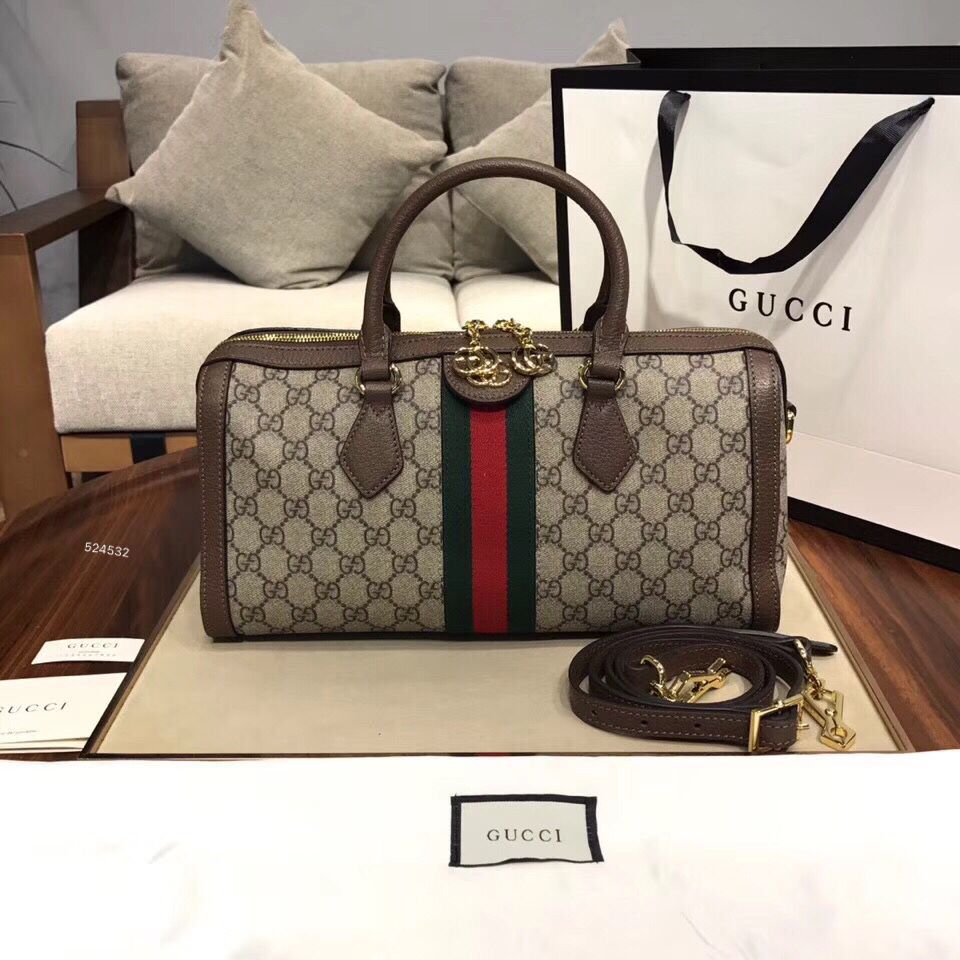 Guccii ophidia gg boston bag premium quality with double box