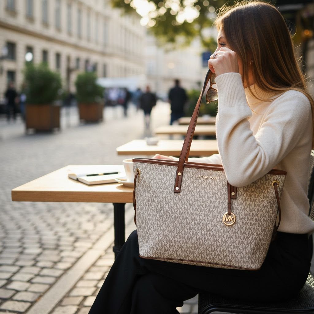 Michaell Korrs Tote Bag with premium quality original Box Packing