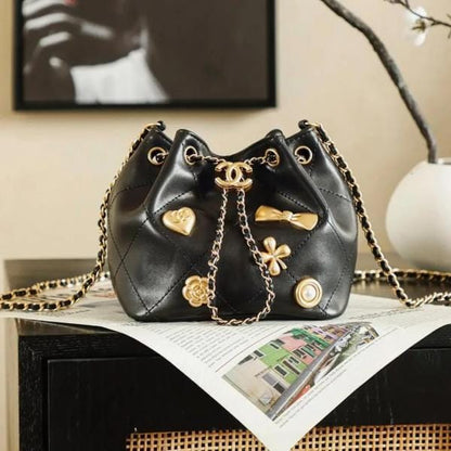 Chanell Bowtie mini bucket bag with premium quality bow