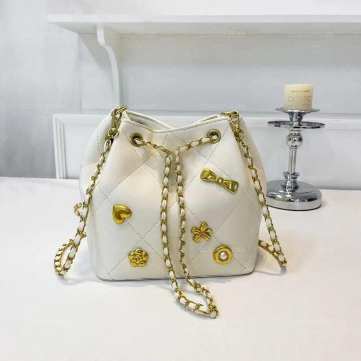 Chanell Bowtie mini bucket bag with premium quality bow