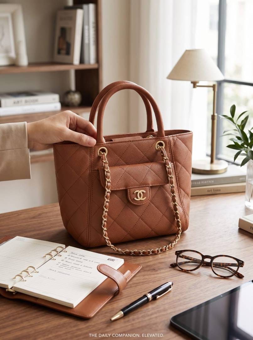 Chanell Top Handle Quilted Tote Bag with preimum quality box
