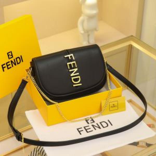 Fendii graphy and iconic metal lettering Bag with Box premium quality