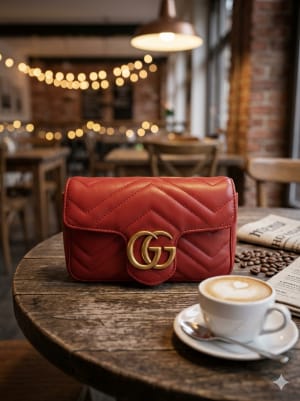 Guccii marmont mini sling bag premium quality with og box