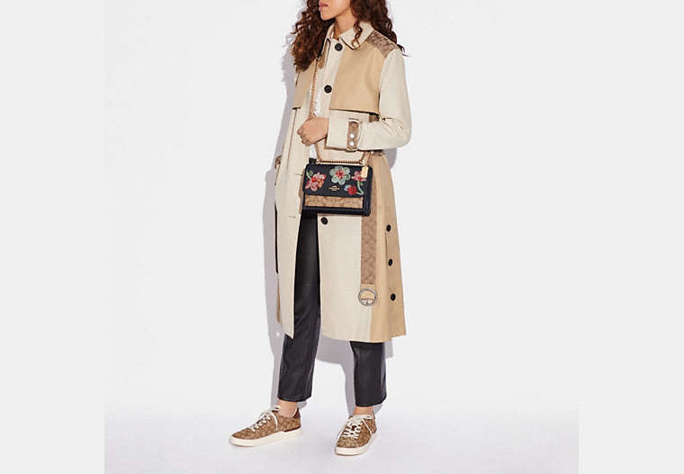 Klare Crossbody Bag In Signature Canvas With Floral Embroidery