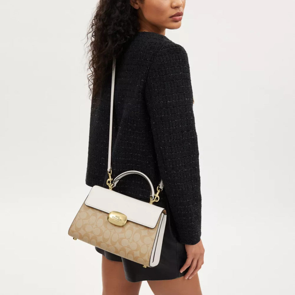 COACCH Eliza Top Handle In Signature Canvas
