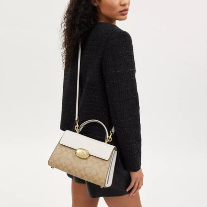 COACCH Eliza Top Handle In Signature Canvas