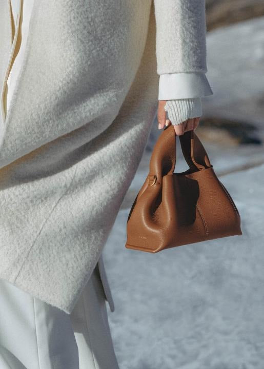 Pollene Numero Neuf Leather Shoulder Bag with box