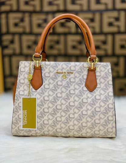 Michaell Kors cynthia small signature logo satchel