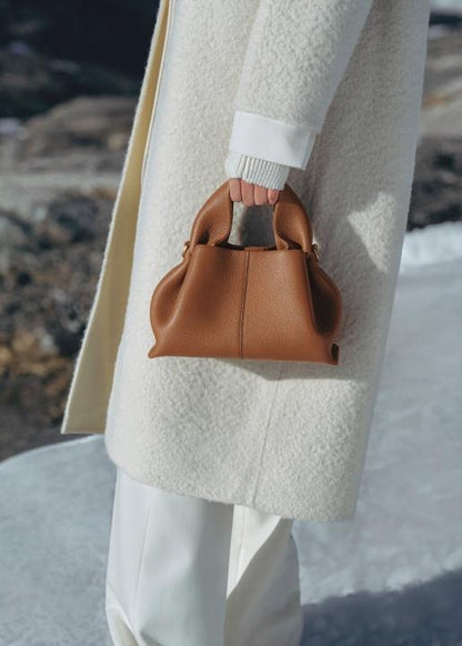 Pollene Numero Neuf Leather Shoulder Bag with box